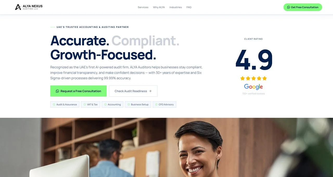 ALYA Auditors website