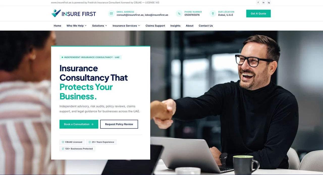 Insure First website